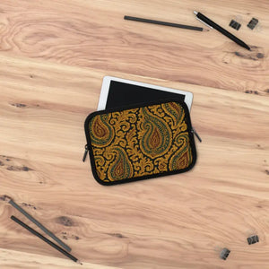 Laptop Sleeve - Stylish Paisley Tech Case Durable Neoprene - Dipaliz