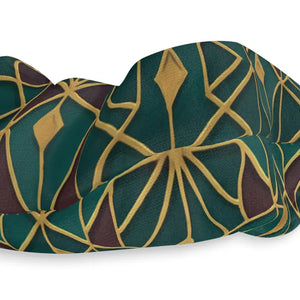 Stylish Leaf Print Scrunchie - Vibrant Cute Hair Ties - Dipaliz - 4’’ × - Accessories