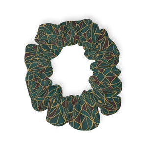 Stylish Leaf Print Scrunchie - Cute Hair Ties - Dipaliz - Accessories