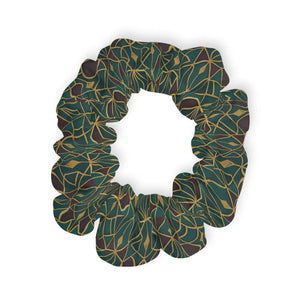 Stylish Leaf Print Scrunchie - Cute Hair Ties - Dipaliz - Accessories