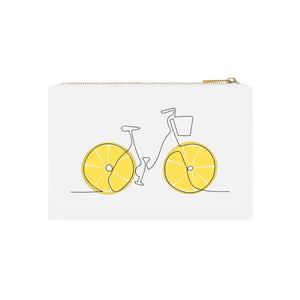 Lemon Wheels Cosmetic Bag Bold Organized Beauty Storage - Dipaliz - White / one Size - & Toiletry Bags