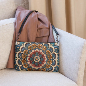 Mandal Pattern Crossbody Bag - Urban Faux Leather - Dipaliz - Cross Body Bags