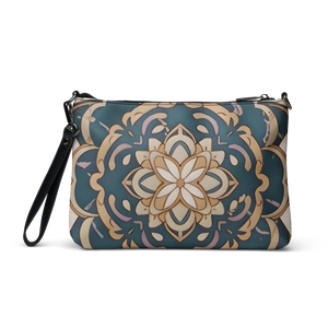 Urban Mandal Pattern Crossbody Bag - Faux Leather - Dipaliz - Cross Body Bags