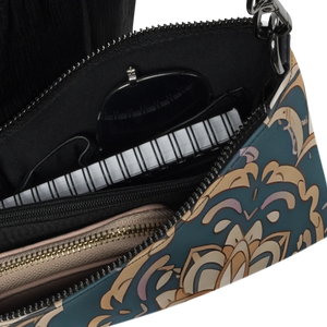 Urban Mandal Pattern Crossbody Bag - Faux Leather - Dipaliz - Cross Body Bags