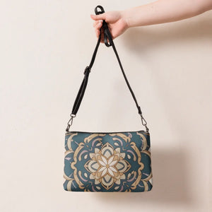 Urban Mandal Pattern Crossbody Bag - Faux Leather - Dipaliz - Cross Body Bags