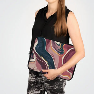 Stylish Marble Laptop Sleeve - Abstract Art Tech Case - Dipaliz - Bags