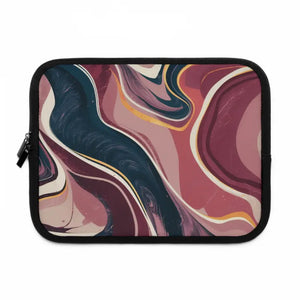 Stylish Marble Laptop Sleeve - Abstract Art Tech Case - Dipaliz - Black / 10’’ - Bags