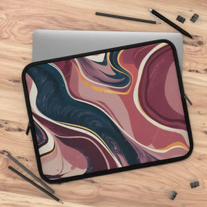 Stylish Marble Laptop Sleeve - Abstract Art Tech Case - Dipaliz - Bags