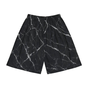 Marble Print Men’s Sports Shorts - Casual Lounge - Dipaliz