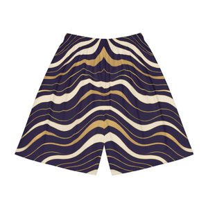 Sports Shorts - Dynamic Waves Design Casual Summer Essentials - Dipaliz