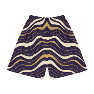 Sports Shorts Waves Design Casual Summer Essentials Dipaliz