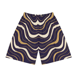 Sports Shorts Waves Design Casual Summer Essentials Dipaliz