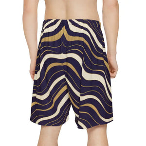 Sports Shorts Waves Design Casual Summer Essentials Dipaliz