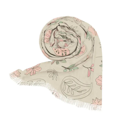 Captivate with the Nature Pattern Scarf - 27’’ × 73’’