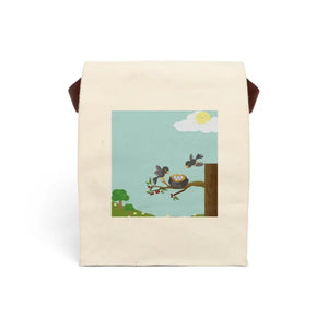 Neoprene Lunch Bag - Stylish Organic Cotton Tote - Dipaliz - 8’’ x 12.5’’ 5.5’’ / Natural - Bags