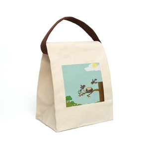 Neoprene Lunch Bag - Stylish Organic Cotton Tote - Dipaliz - 8’’ x 12.5’’ 5.5’’ / Natural - Bags