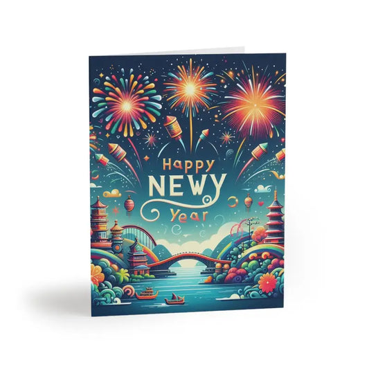 Stylish Year Greeting Cards for Bold New Wishes - 8 Pcs / Matte / 4.25” x 5.5” Paper Products