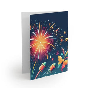 Stylish Year Greeting Cards Uncoated Cardstock - Dipaliz - Business