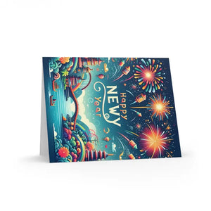 Stylish Year Greeting Cards Uncoated Cardstock - Dipaliz - Business