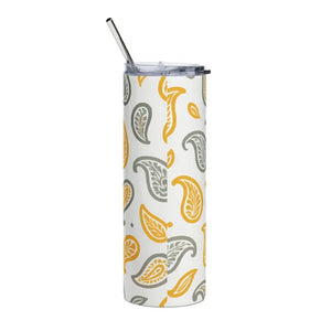 Stainless Steel Tumbler - Paisley Pop Insulated Travel Mug - Dipaliz - Tumblers
