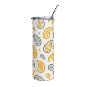 Stainless Steel Tumbler - Paisley Pop Insulated Travel Mug - Dipaliz - Tumblers