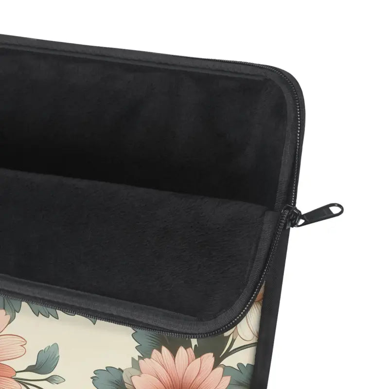 Chic Pastel Floral Pattern Laptop Sleeve for Stylish Protection