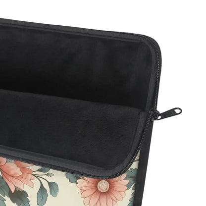 Chic Pastel Floral Pattern Laptop Sleeve for Stylish Protection