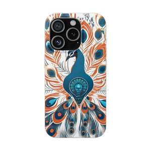 Peacock Flexi Cases - Stylish Protection for Women - Dipaliz - Iphone 15 Pro - Mobile Phone