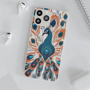 Peacock Flexi Cases - Stylish Protection for Women - Dipaliz - Mobile Phone