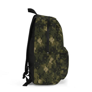 Pixelated Camouflage Backpack - Trendy Travel Rucksack - Dipaliz - one Size - School Backpacks