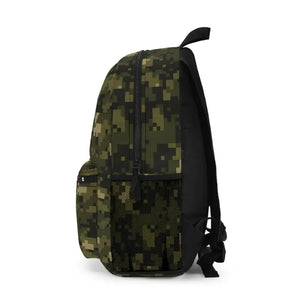Pixelated Camouflage Backpack - Trendy Travel Rucksack - Dipaliz - one Size - School Backpacks