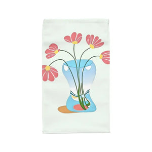 Accessories - Polyester Lunch Bag Red Flowers in a Vase Design - Dipaliz 11.75’’ × 7.25’’ 4.75’’