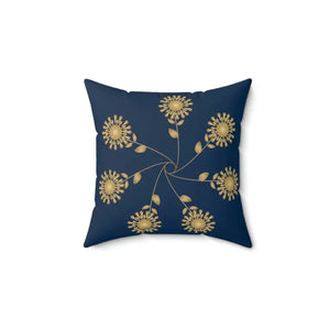 Polyester Square Pillow Bold Abstract Pattern Energy Style Dipaliz - 14’’ × - Throw Pillows