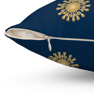 Polyester Square Pillow Bold Abstract Pattern Energy Style Dipaliz - Throw Pillows