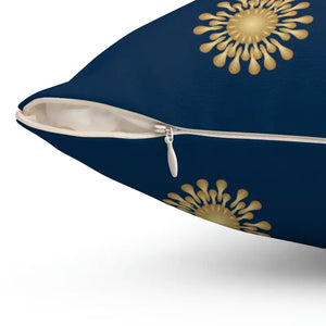 Polyester Square Pillow Bold Abstract Pattern Energy Style Dipaliz - Throw Pillows