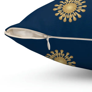 Polyester Square Pillow Bold Abstract Pattern Energy Style Dipaliz - Throw Pillows