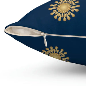 Polyester Square Pillow Bold Abstract Pattern Energy Style Dipaliz - Throw Pillows