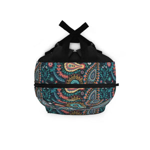 Paisley Pattern Backpack with Adjustable Shoulder Straps - Dipaliz - one Size - Backpacks