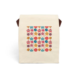 Star Fishes Lunch Bag - Durable Cotton Canvas Women’s Fashion - Dipaliz - 8’’ x 12.5’’ 5.5’’ / Natural - Bags