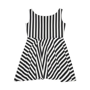 Women’s Skater Dress - Stylish Striped Vibrant Party Style - Dipaliz - Dresses