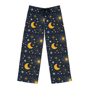 Cosmic Pajama Pants - Silky Smooth Sun Moon Stars - Dipaliz - Pajamas