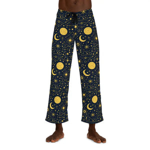 Cozy Stars Pajama Pants with Drawstring Tie - Dipaliz - Xs / White Stitching - Pajamas