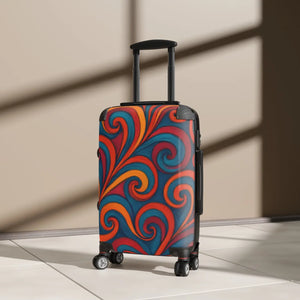 Vibrant Suitcase - Colorful Swirl Design - Dipaliz - Suitcases
