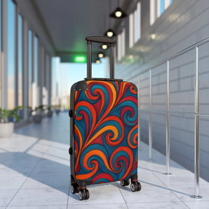 Vibrant Suitcase - Colorful Swirl Design - Dipaliz - Suitcases