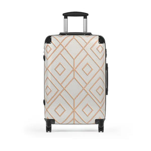 Stylish Travel Suitcase Geometric Design Bold Adventures - Dipaliz - Medium / Black - Suitcases