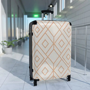 Stylish Travel Suitcase Geometric Design Bold Adventures - Dipaliz - Suitcases