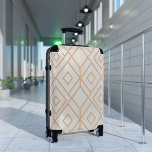 Stylish Travel Suitcase Geometric Design Bold Adventures - Dipaliz - Suitcases