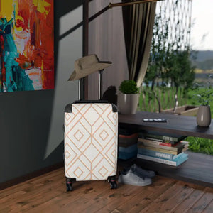Stylish Travel Suitcase Geometric Design Bold Adventures - Dipaliz - Suitcases