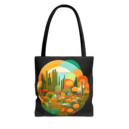 Tree Landscape Tote: Trendy Style and Function for On-the-go - Bags