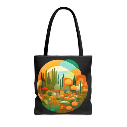 Tree Landscape Tote: Trendy Style and Function for On-the-go - Bags